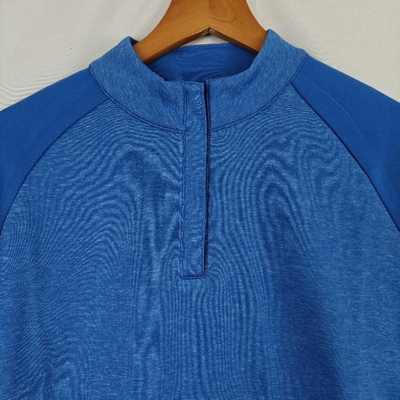FootJoy Nwt Heather Block Half-Zip Mid-Layer Women In Royal Blue Size Small - Picture 5 of 10